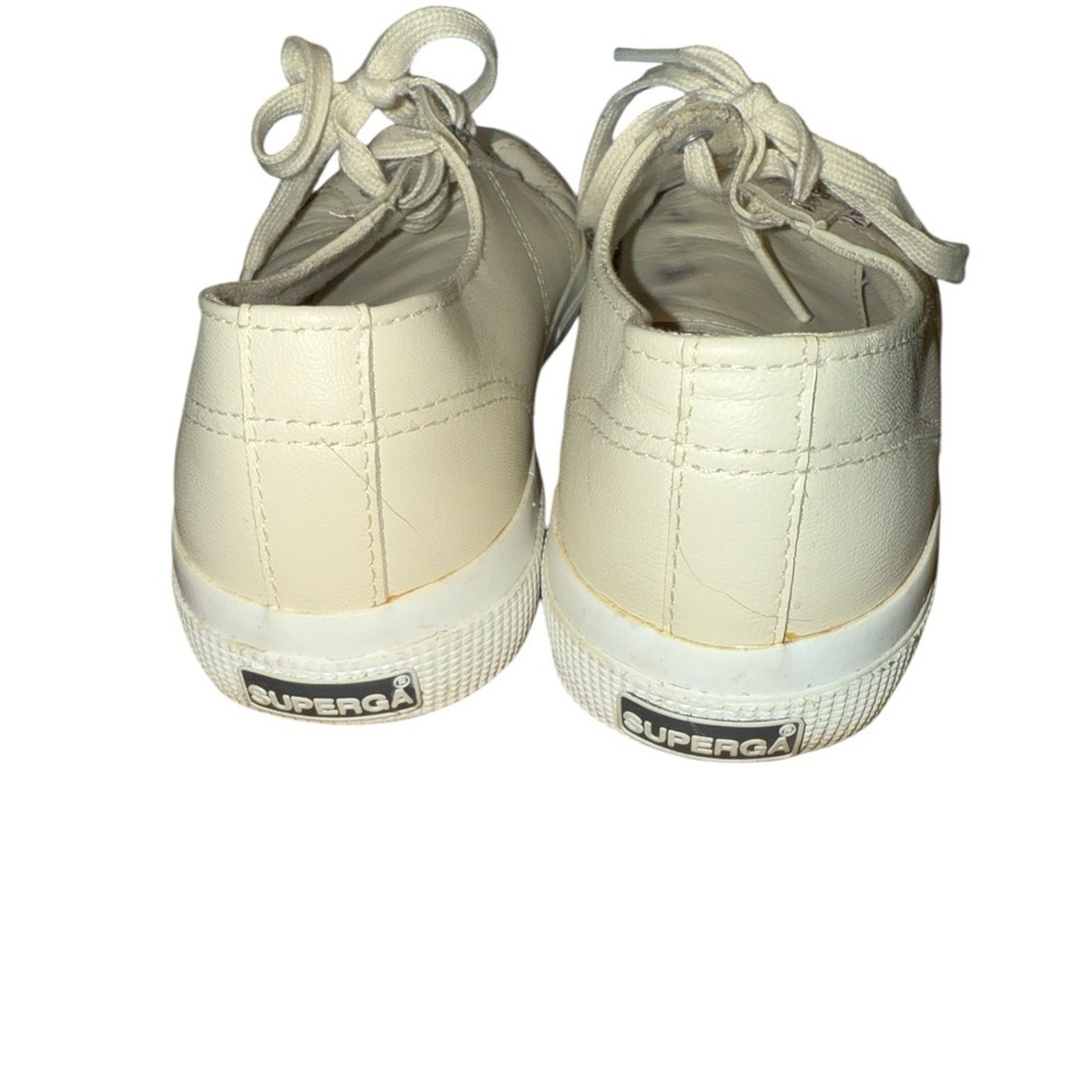 Superga Women's Off-White Canvas Sneakers - Picture 4 of 7